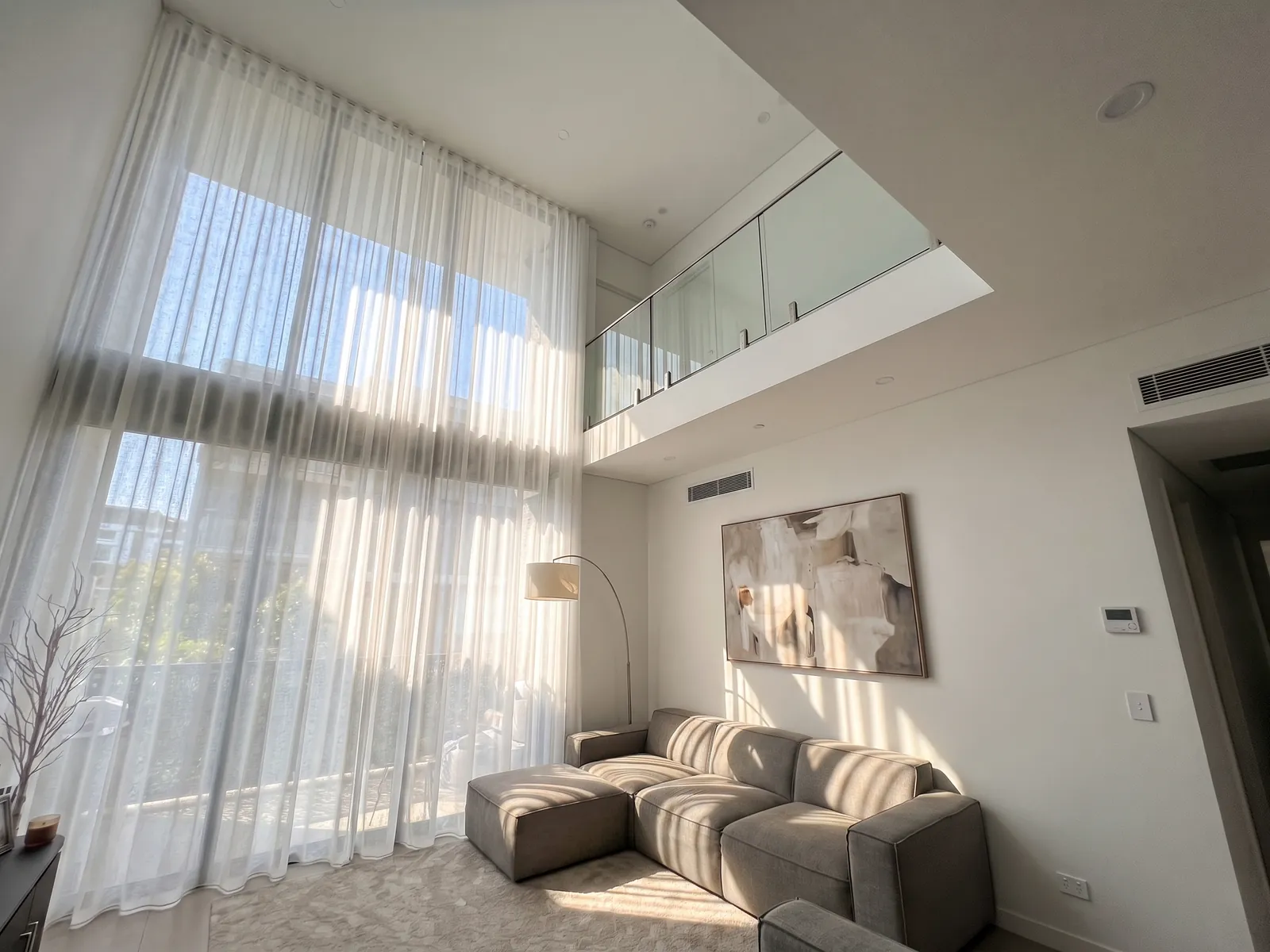 Curtains installed in a Sydney home by Crown Curtain and Blind