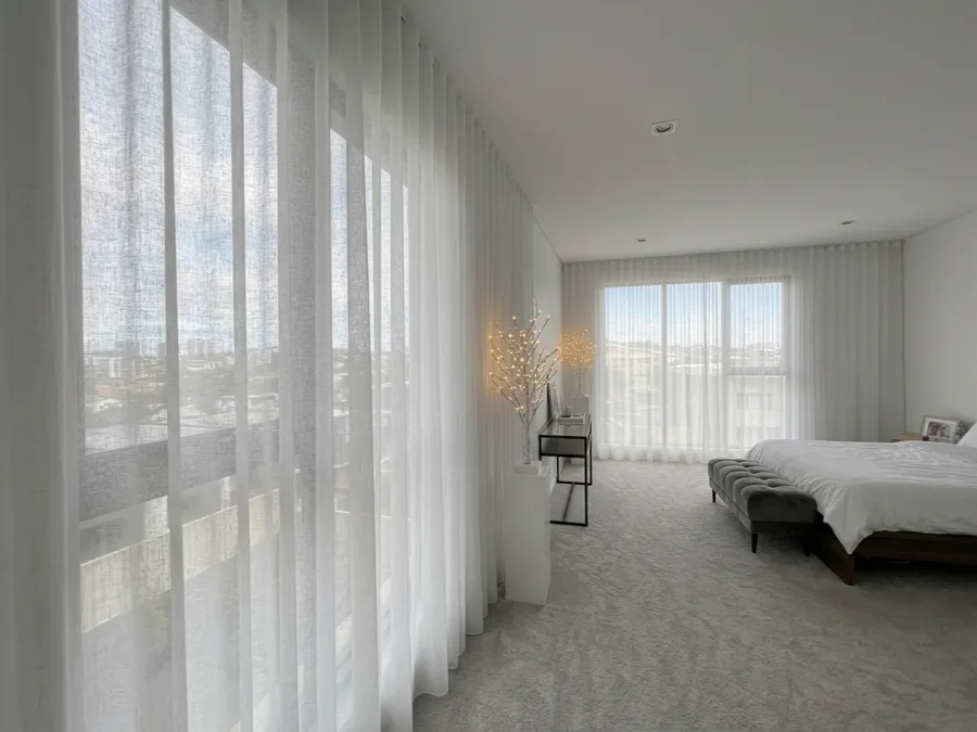 Curtains project in a Sydney home by Crown Curtain and Blind