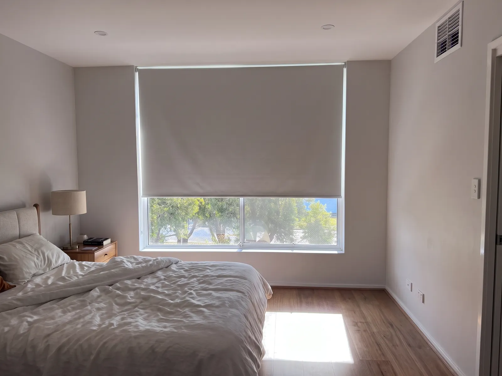 Roller Blinds installed in a Sydney home by Crown Curtain and Blind