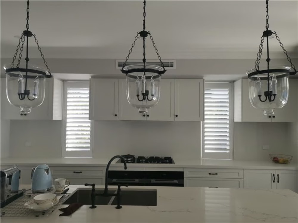 Plantation Shutters installed in a North Shore home by Crown Curtain and Blind