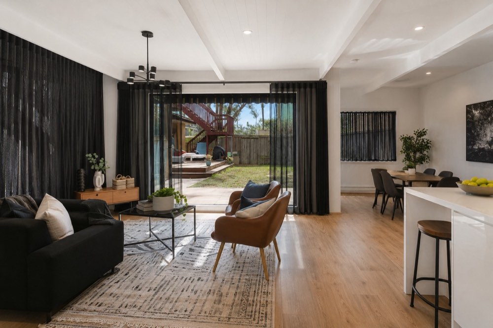 Veri Shades installed in a Parramatta home by Crown Curtain and Blind